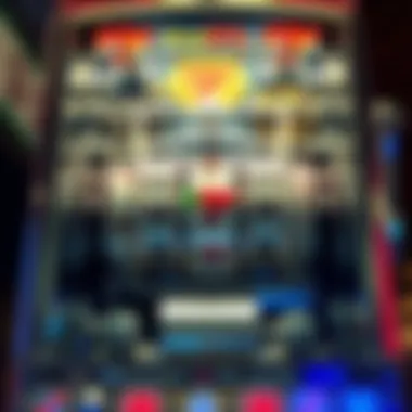 Inner Mechanics of a Slot Machine A detailed view showcasing the inner mechanics of a slot machine, revealing its complexity.