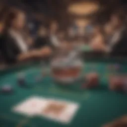 A sleek gaming table set for Speed Baccarat Live.