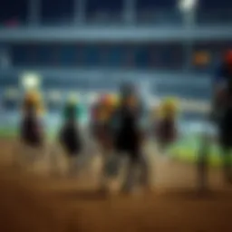 Harness racing action at Plainridge Racecourse