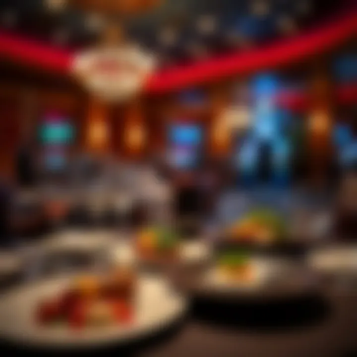Elegant dining setup showcasing gourmet dishes