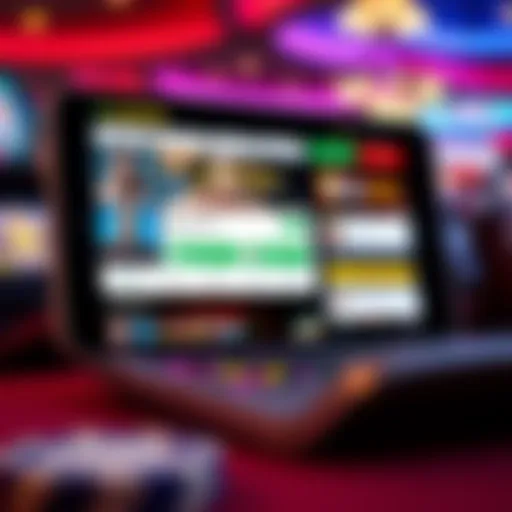 User Interface of BetMGM Indiana App User interface of the BetMGM Indiana app showcasing various betting options