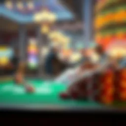 An illustration showcasing the concept of online gaming and free spins