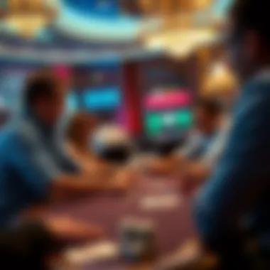 Players engaged in a game of Texas Hold'em