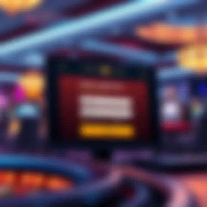 Illustration of the online registration form at Caesars Casino