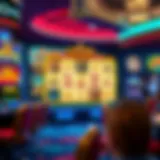 A vibrant Caesar's slots interface showcasing various game themes