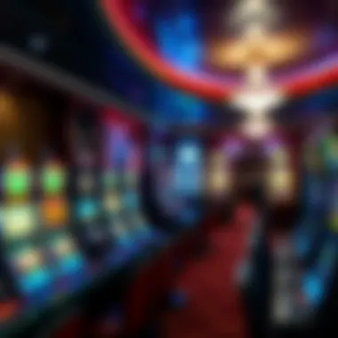Interior view showcasing gaming tables and slot machines
