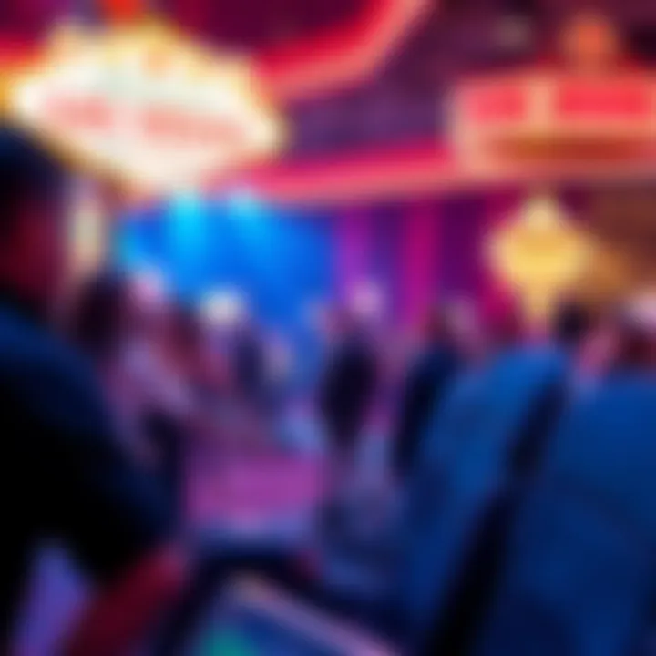 Vibrant Las Vegas entertainment scene with a performance
