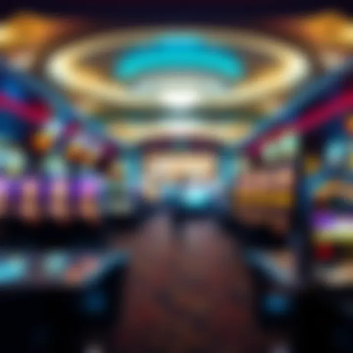 Inside view of the gaming floor highlighting the vibrant atmosphere