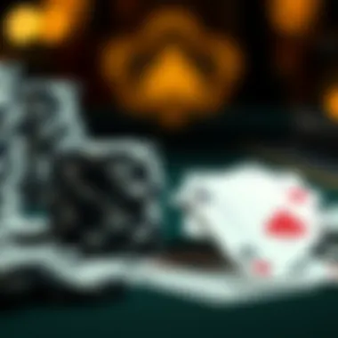 Illustration of poker chips and cards