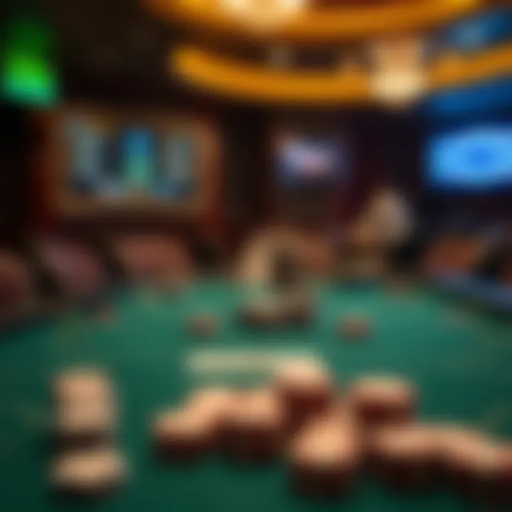 Image depicting a poker table setup