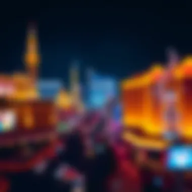 The Iconic Las Vegas Skyline Vibrant Las Vegas skyline at night