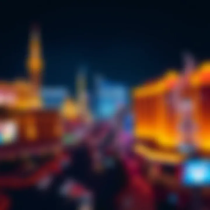 The Iconic Las Vegas Skyline Vibrant Las Vegas skyline at night