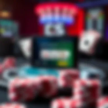 Screenshot of a Texas Hold'em poker app interface showcasing features