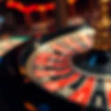 A roulette wheel showcasing popular betting numbers