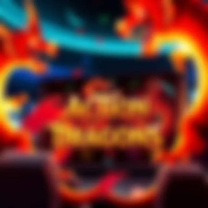 Immersive Interface of Action Dragons Vibrant depiction of Action Dragons slot game interface