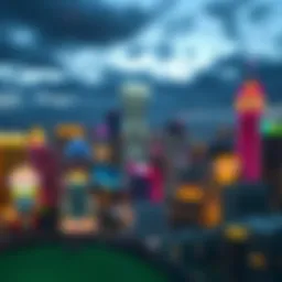 Panoramic view of Atlantic City skyline