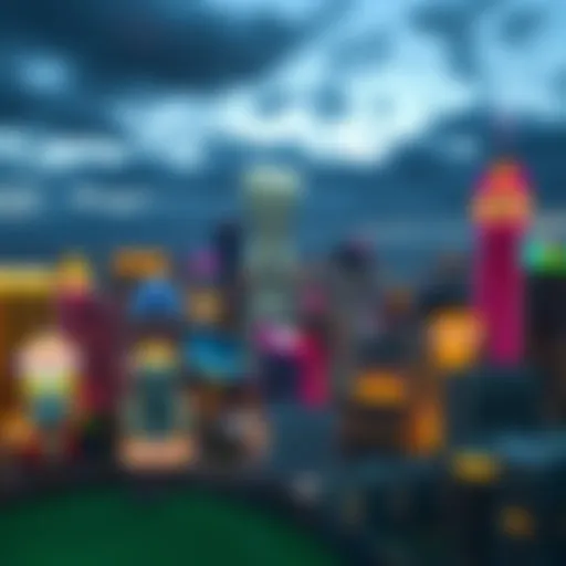 Panoramic view of Atlantic City skyline