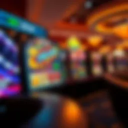 Visual representation of the Caesars Slots interface showcasing vibrant graphics and engaging themes