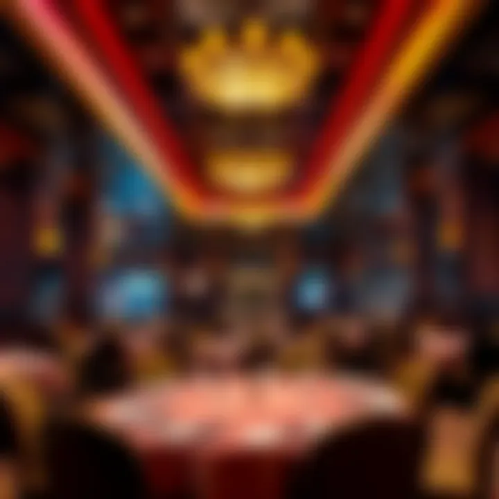 Luxurious restaurant interior ambiance