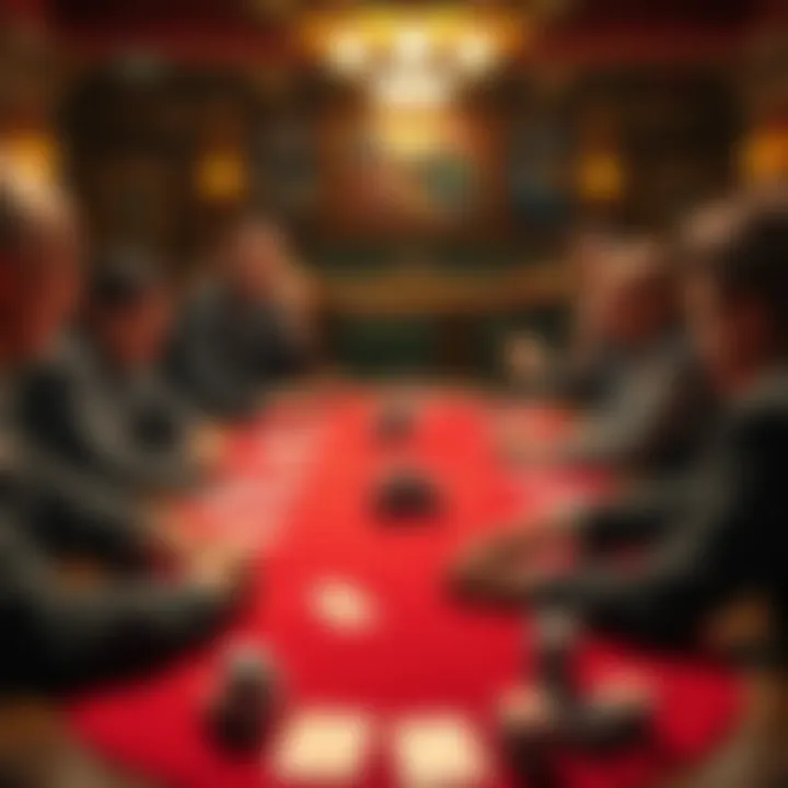 Strategic Dynamics at a Poker Table Strategic moves in a poker game setting