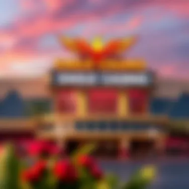 Exterior view of Eagle Casino showcasing its architectural design