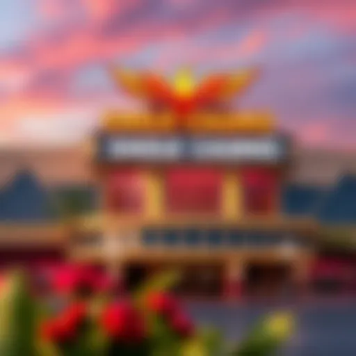 Exterior view of Eagle Casino showcasing its architectural design