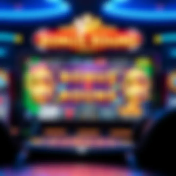 An engaging bonus round screen filled with vibrant graphics and animations