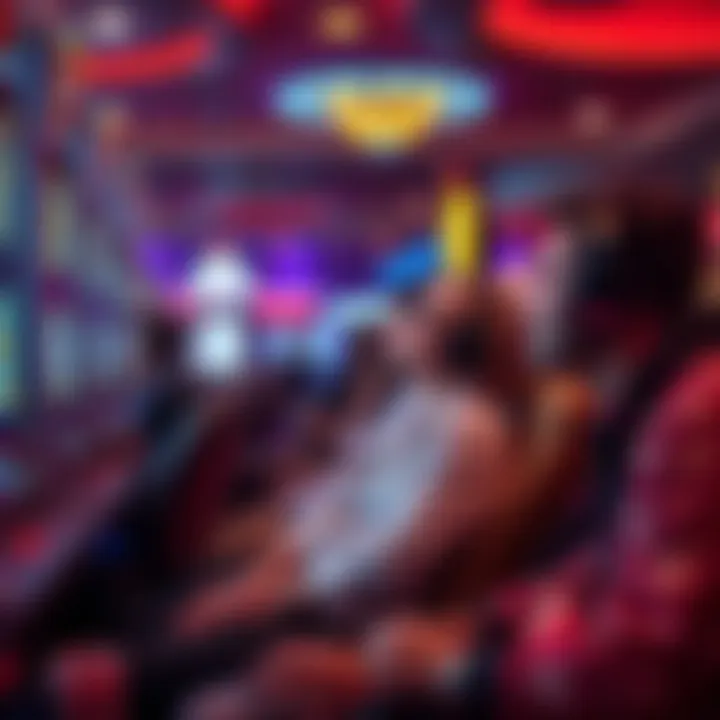 Engaged players enjoying free slots