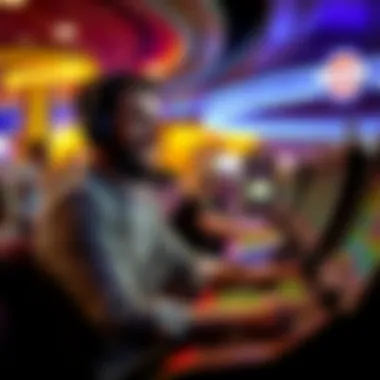 Player enjoying gaming rewards