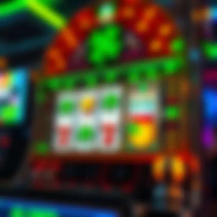 Vibrant symbols of Irish culture in a slot game