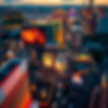 Aerial View of the Las Vegas Strip An aerial shot of the Las Vegas Strip highlighting various hotels with Strip view rooms