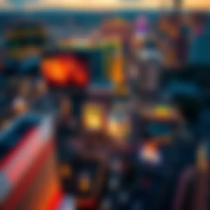 Aerial View of the Las Vegas Strip An aerial shot of the Las Vegas Strip highlighting various hotels with Strip view rooms