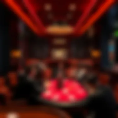Intimate Poker Venue Atmosphere Cozy venue for intimate poker gatherings