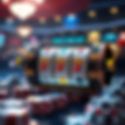 Visual representation of online slot mechanics