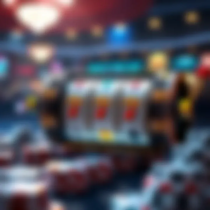 Visual representation of online slot mechanics