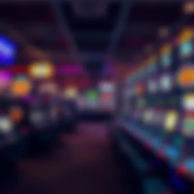 Interior of a popular gaming venue featuring slot machines