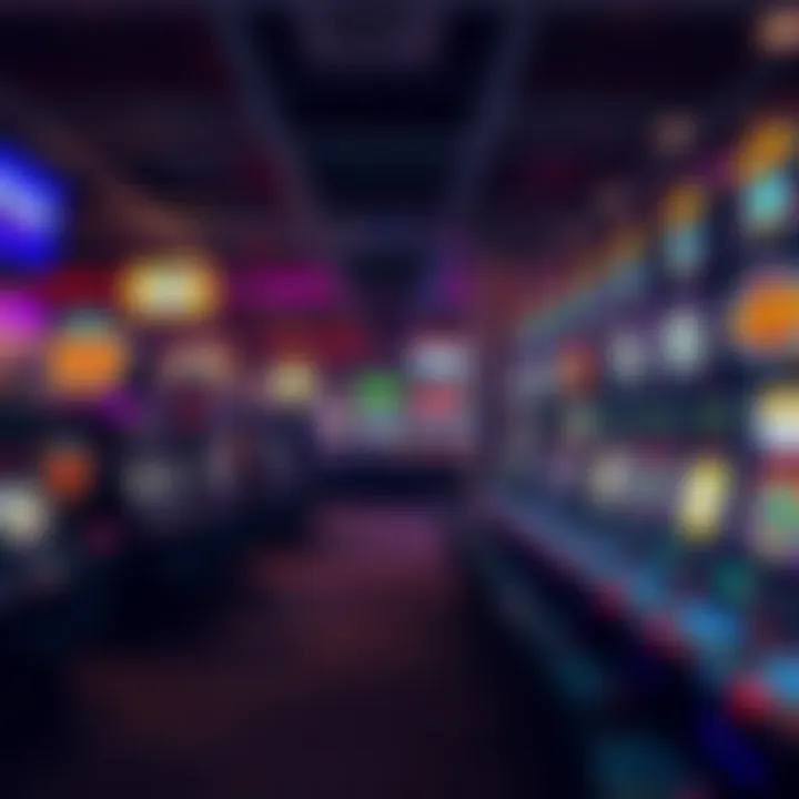 Interior of a popular gaming venue featuring slot machines