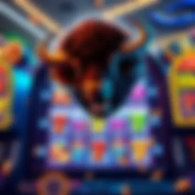 Dynamic Gameplay of Raging Buffalo Dynamic gameplay of the Raging Buffalo slot machine showcasing vibrant graphics and symbols