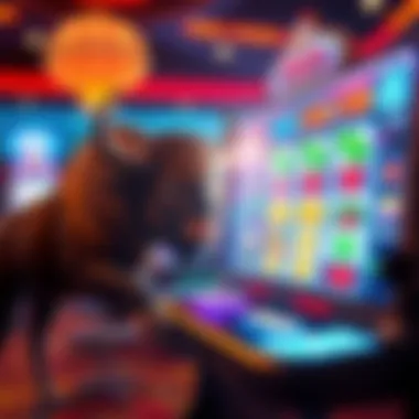 Modern Technology in Raging Buffalo Illustration of modern technology impacting the gameplay experience of Raging Buffalo