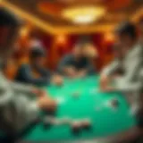 The Excitement of Poker Tournaments A thrilling moment at a poker table during a tournament