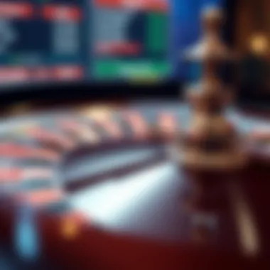 Interactive Online Roulette Experience A close-up view of an online roulette game interface, highlighting user engagement and interactive features.