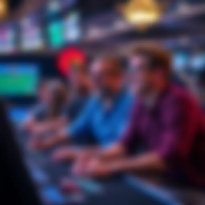 Group of friends enjoying the sports betting experience