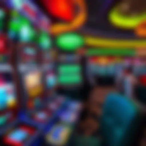Vibrant sports betting terminal at Foxwoods casino