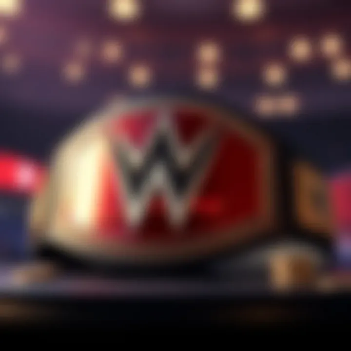 WWE Championship Belt on Display