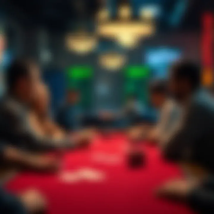 Enjoying a Casual Poker Game Participants enjoying a friendly poker game