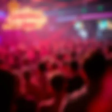 Crowd enjoying a high-energy club atmosphere
