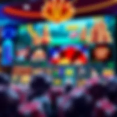 An enticing online casino interface showcasing games and bonuses