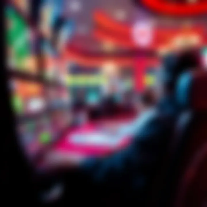 A player enjoying a thrilling game experience in a virtual casino environment