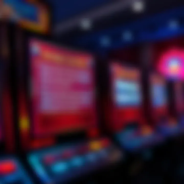 Strategic gameplay tips displayed on a slot machine interface