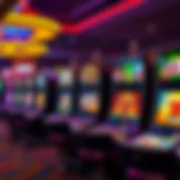 Vibrant slot machine display showcasing dynamic graphics and themes